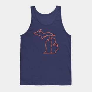 Harbor Beach MI Love (Orange) Tank Top